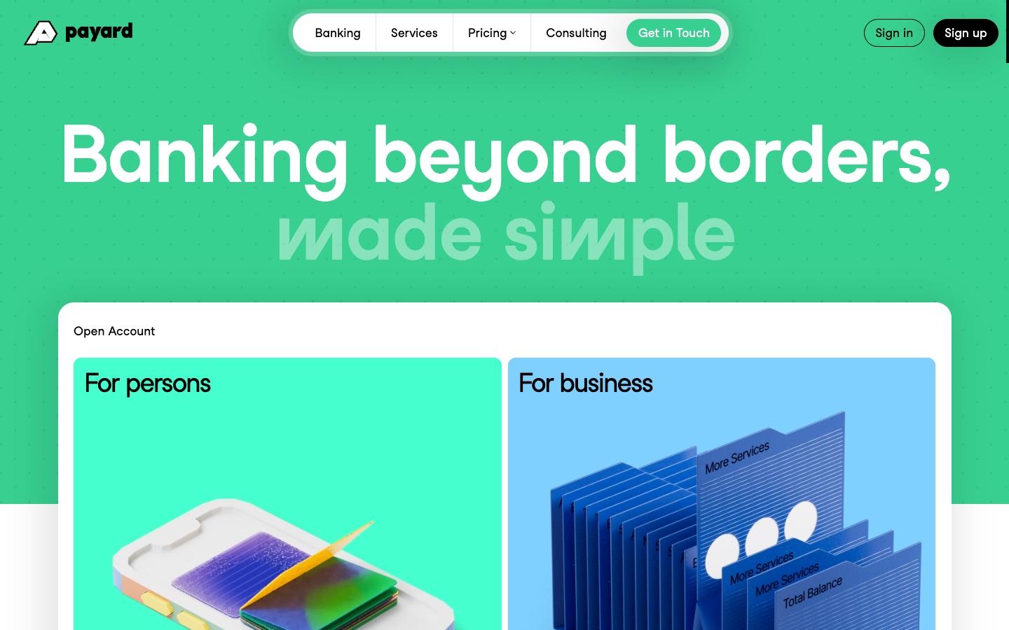 PaYard website